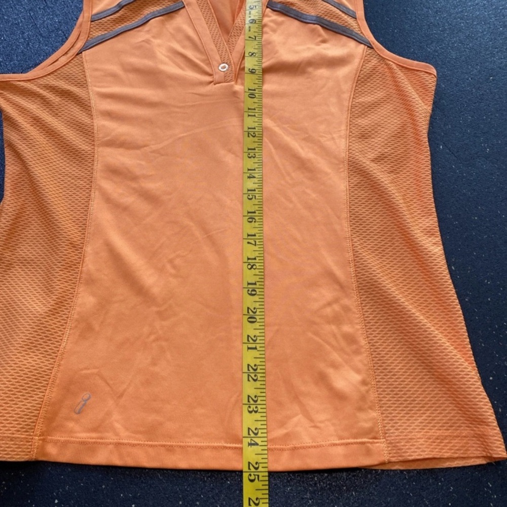 Tail Women's Golf Tennis Tank Sleeveless Orange Black Size Medium Collarless￼ - Picture 6 of 8